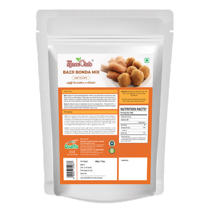 The Spice Club Bajji Bonda Mix 500g | Instant Snack Mix for Home Preparation | Crispy Snack Mix for Evening Snacks