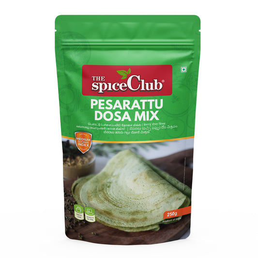 The Spice Club Pesarattu Dosa Mix 250g | Green Gram Dosa Mix | Breakfast Recipes | quick dosa mix | instant breakfast mix | south indian breakfast mix | easy breakfast option