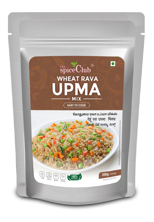 The Spice Club Wheat Upma Mix 500g | Easy-to-Prepare Breakfast Mix | godhumai upma mix | south indian breakfast mix | broken wheat upma mix | ready to cook wheat upma